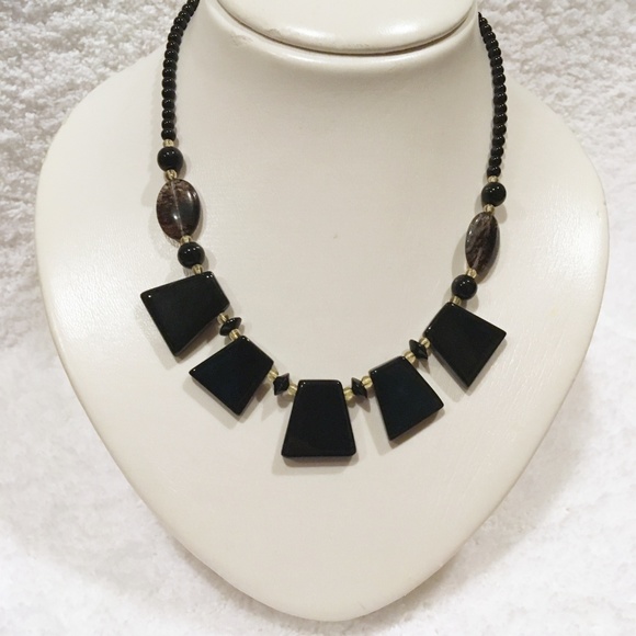 Jewelry - ✨NEW✨ Chunky Natural Onyx Gemstone Necklace